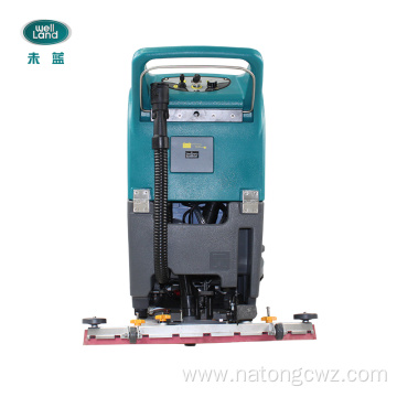 Battery power walk behind floor scrubber machine